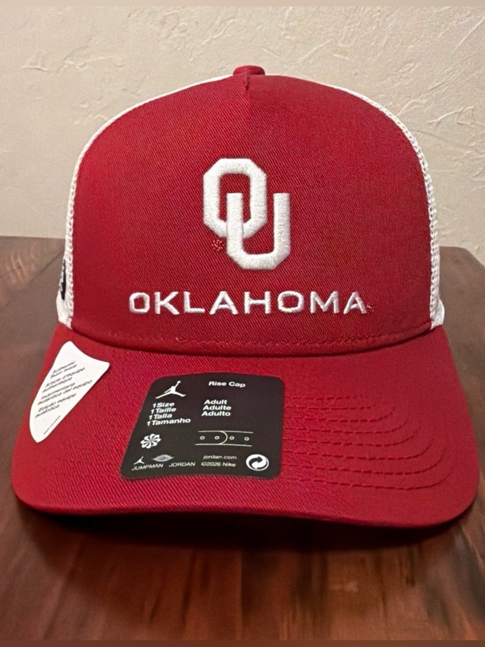 Jordan Jumpman University of Oklahoma OU Sooners Rise SnapBack Team Hat NWT